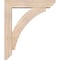 Ekena Millwork Thorton Slat Smooth Bracket w/ Offset Brace, Douglas Fir, 5 1/2"W x 24"D x 28"H BKT0604X24X28THR06SDF - alternate 3